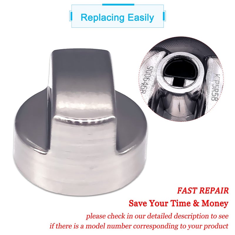 YMDparts مقبض بديل لشفاط مطبخ وولف 811195 805328 Kip5D44 5D44 B002Mfnq34 مقبض شفاط تهوية لثلاجات ساب-زيرو وولف (فضي) - Image 4